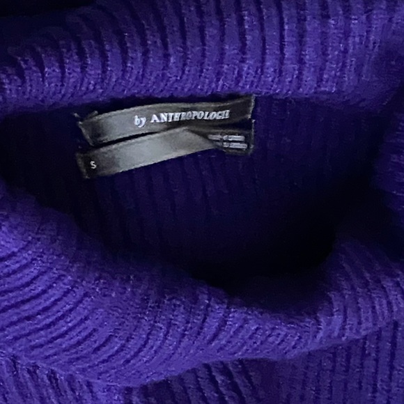 anthropologie The Thea Twofer Sweater Dress size S blue color new SMALL - Picture 5 of 5